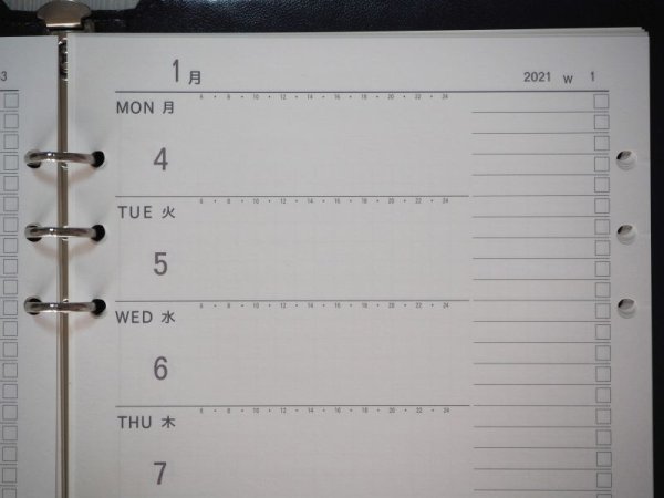 画像3: スライド手帳 壱式 A5判 レフト式(2026年1月始まり版) (3)