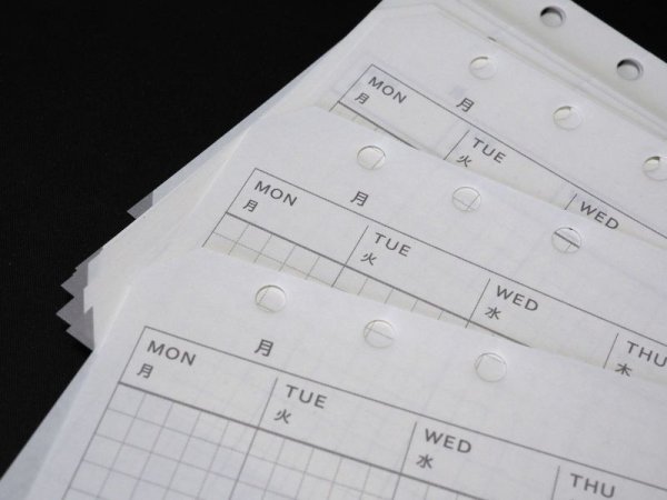 画像3: 【定番】スライド手帳バイブル版(横置き)30枚入 日玉なし (3)