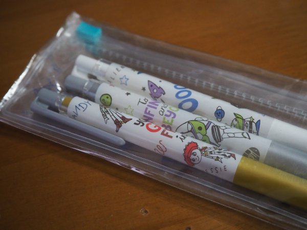 画像2: トイストーリー3本ペン金銀白+2本 (2)