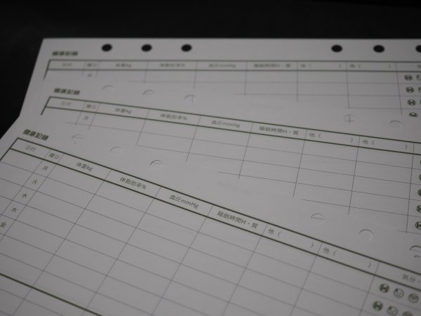 画像2: 健康記録シートリフィル (2)